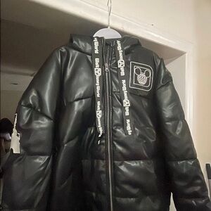 Black Walt Disneyworld puffer jacket size xl Puffer Jacket with Logo